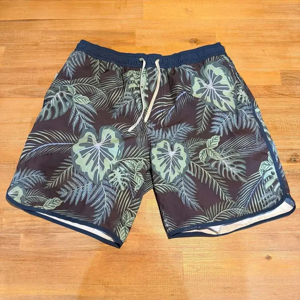Fair Harbor The Anchor Swim Trunks Size XL Floral Print